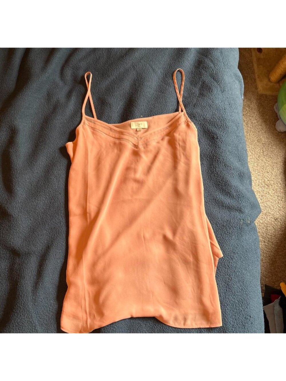 Light pink tank top with detailed front
